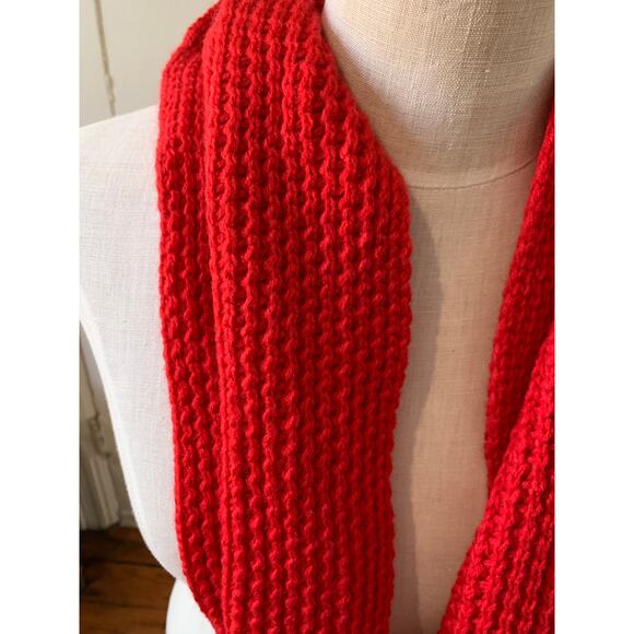 BCBGGeneration Chunky Knit Infinity Scarf Red - Picture 3 of 4